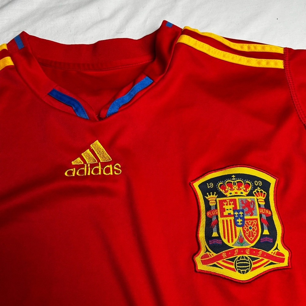 Adidas Spain 🇪🇸 Red and Yellow Soccer National Jersey Mens M - Picture 6 of 13